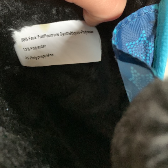 Kamik Snow Bug Blue and Black Velcro Strap Toddler Snow Boot - Picture 8 of 12